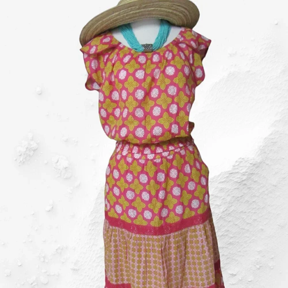 SIGRID OLSEN LADIES 2 PIECE SHIRT & MAXI SKIRT SET - Picture 2 of 15